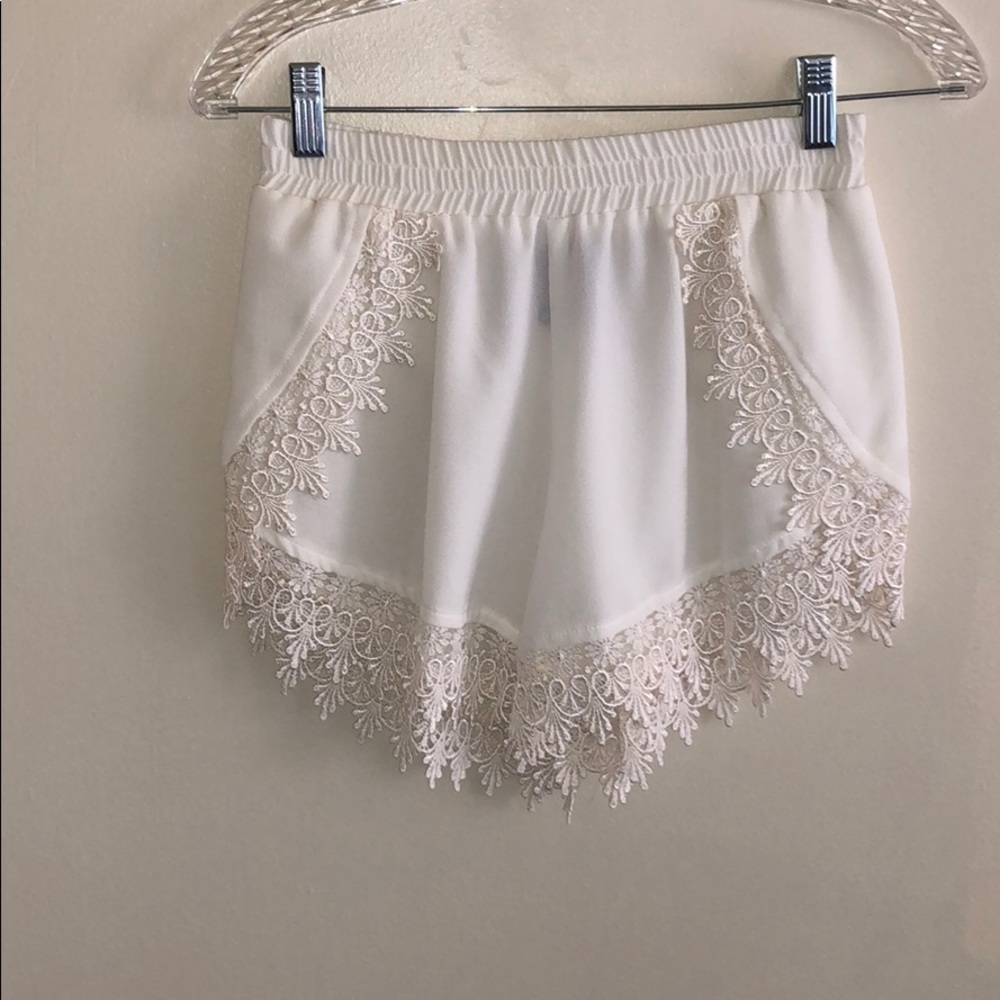 Lacey White Shorts